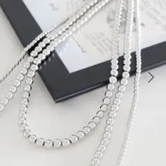 レプシィム　3連ボールネックレス