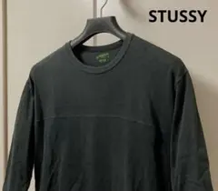 STUSSY ステューシー クルーネック 七分袖 ロンT メンズ L