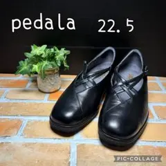 PEDALA　ペダラ　アシックス　コンフォート　ストラップ　ブラック　22.5