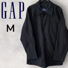 GAP トレンチコート ネイビー M ミドル丈 美品 ナイロン×コットン 春