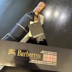 （新品）Burberrys チェック柄 折りたたみ傘　55 箱あり