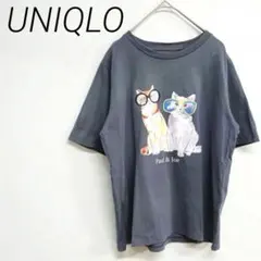 UNIQLO UT Paul&Joe 猫イラスト半袖Tシャツ グレーL☆3188のサムネイル
