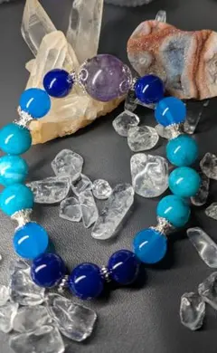 天然石ハンドメイドブレスレット No.145