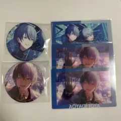 青柳冬弥　グリッター缶バッジ　エピカ　プロセカ