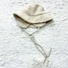 rectangle ボア耳当て付きフライトキャップ ベージュ