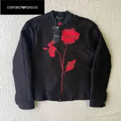 EMPORIO ARMANI ショーン・メンデス着 花柄 ブルゾン ブラック