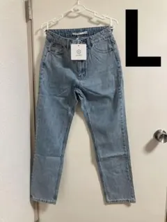 【新品】 スリムフィットデニム ハイウエストライトブルーのサムネイル