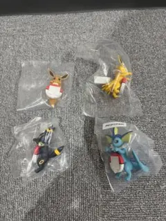 ポケモン一番くじ ミニフィギュア4体とタオル4枚セット