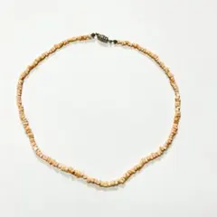 天然 珊瑚 ネックレス ピンク コーラル さざれ石 チップ パワーストーン