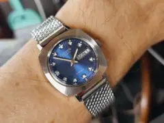 シチズン シルバースクエアケース シルバーサテン文字盤 シルバー 