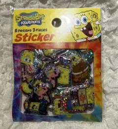 【正規品】スポンジボブ・ステッカーフレーク　ぷっくりキラキラ