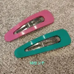 カラフルヘアピンセット（ピンク・グリーン）10センチ