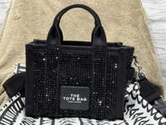 美品‼️MARC JACOBS THE TOTE BAG ブラック　クリスタル