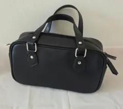 LAKOLE ミニボストンバッグ ブラック 2WAY ハンドバッグ 斜めがけ可