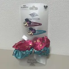 ディズニークルーズ キッズ ヘアアクセサリー シュシュ ヘアピン セット