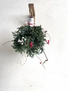 クリスマスからお正月まで飾れるスワッグ