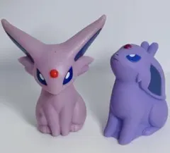 【人気】 【２匹】エーフィ ポケモンキッズ 指人形 ソフビ 当時もの