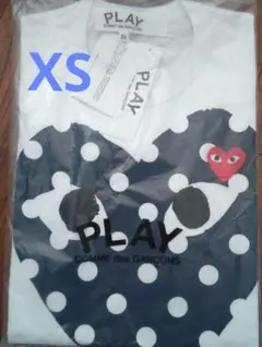 紺XS PLAY COMME DES GARÇONSポルカドット長袖Tシャツ - メルカリ