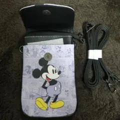 ミッキーマウス スマホショルダーバッグ 紫