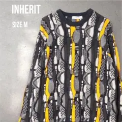 【極美品】INHERIT size M 3D立体感 クージー風 ベイグルーズ