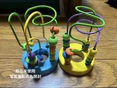 知育玩具 ミニルーピング ビーズコースター 2個セットのサムネイル