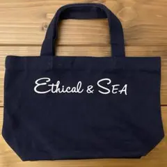 Ethical & SEA ミニトートバッグ ネイビー