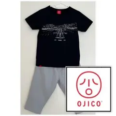 OJICO 飛行機 滑走路 Tシャツ ハーフパンツ セット 130-140のサムネイル