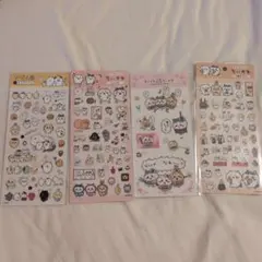 【新品未使用】ちいかわ　クリアシール　まとめ売り　4枚セット
