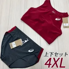 アシックス 女子陸上ユニフォーム上下 Mサイズ ネイビー×コーラル 新品
