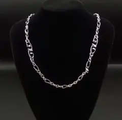 【GIVENCHY】 ジバンシー　ネックレス　シルバー　Gロゴ 60cm