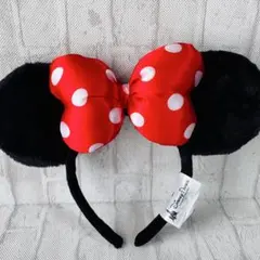 カリフォルニアディズニーパークスミニーマウス カチューシャ 赤い水玉