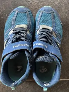 SUPERSTAR ブルー スニーカー　21.5cm