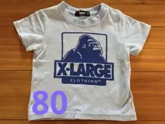 X-LARGE ゴリラロゴ Tシャツ 80サイズ 水色