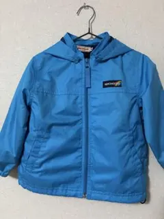 ミキハウス 90青 ライトアウター フード付き