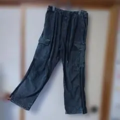 メンズ L ダークブルー デニム カーゴパンツのサムネイル