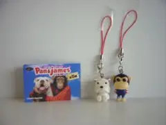 希少新品未使用品パンくん&ジェームズ プチハートストラップ　ご当地熊本 希少新品未使用品パンくん&ジェームズ プチハートストラップ ご