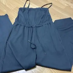 GU リブ キャミソール サロペット オールインワン