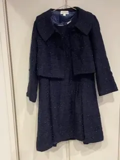 sweetmommyネイビー 授乳ドレス ジャケット セット L