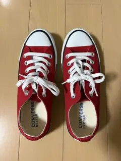【美品】コンバーススニーカー（レッド）23.5cm