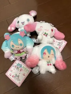 初音ミク×シナモロール　マスコット　桜ver. フルコンプセット