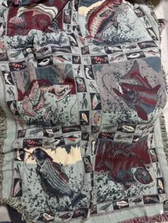 Goodwin Weavers 魚デザイン マルチカバー