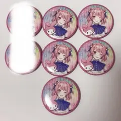 カラフルピーチ サンリオ ミニキャラ 缶バッチ 27個セット - メルカリ