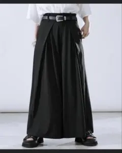 美品 Ellno Loset ハカマタックワイドパンツ M