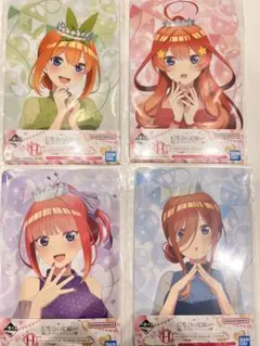 五等分の花嫁 イラストボードスタンド 中野ニ乃、中野三玖、中野四葉、中野五月