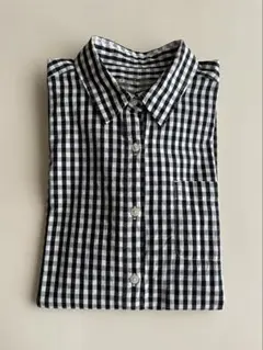 無印良品　長袖シャツ　チェック柄