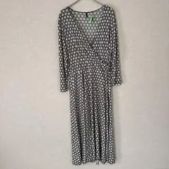 花柄 長袖 ワンピース ロング 【XL】 海外古着 一点もの❣️ 春服 夏服