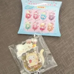 即日発送⭐︎サンリオ　カスタムアクリルチャーム　ネコソーダ　はなまるおばけ