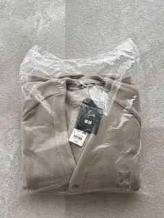 【Lサイズベージュ】UNIQLO × NEEDLES オーバーサイズカーディガン