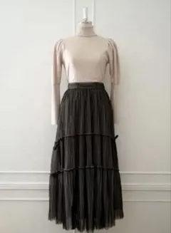 Her lip to Double Bow Tiered Tulle Skirtのサムネイル