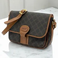 BALLY バリー Bロゴ ショルダーバッグ PVC レザー ブラック ブラウンのサムネイル